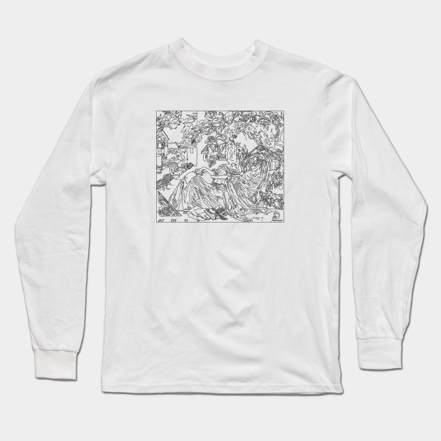 Dante Gabriel Rossetti "Pia de' Tolomei" Long Sleeve T-Shirt by Earl Grey